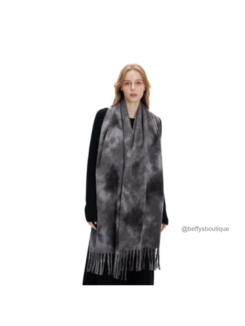 Oversized Tie-Dye Shawl Wrap Winter Scarf 100% Polyester